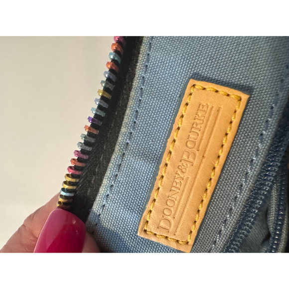 Dooney & Bourke Rainbow Logo Y2K Handbag canvas - Picture 10 of 12